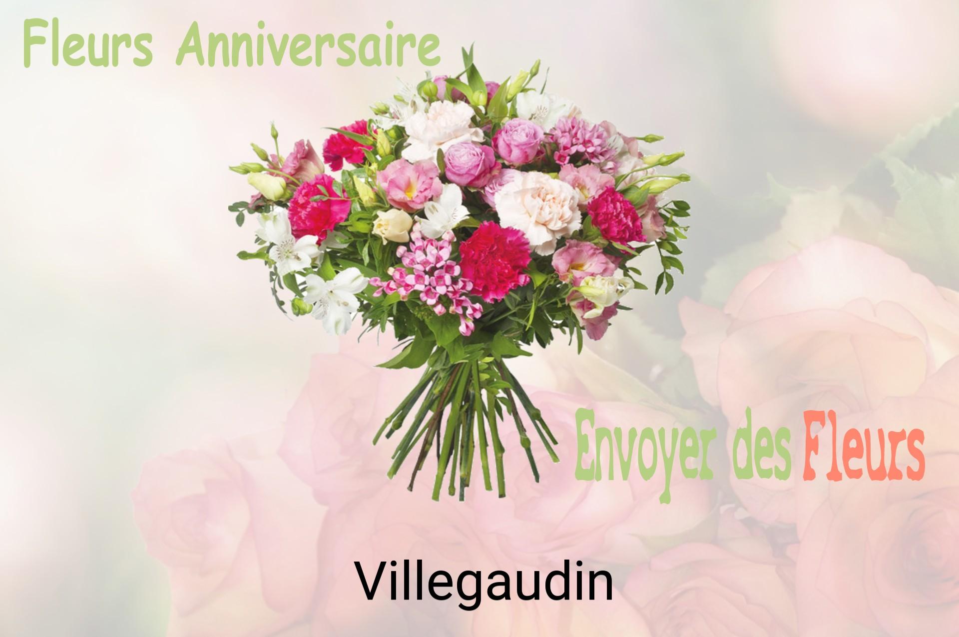 Bouquet de fleurs d’anniversaire livré à Villegaudin